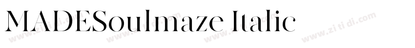 MADESoulmaze Italic字体转换